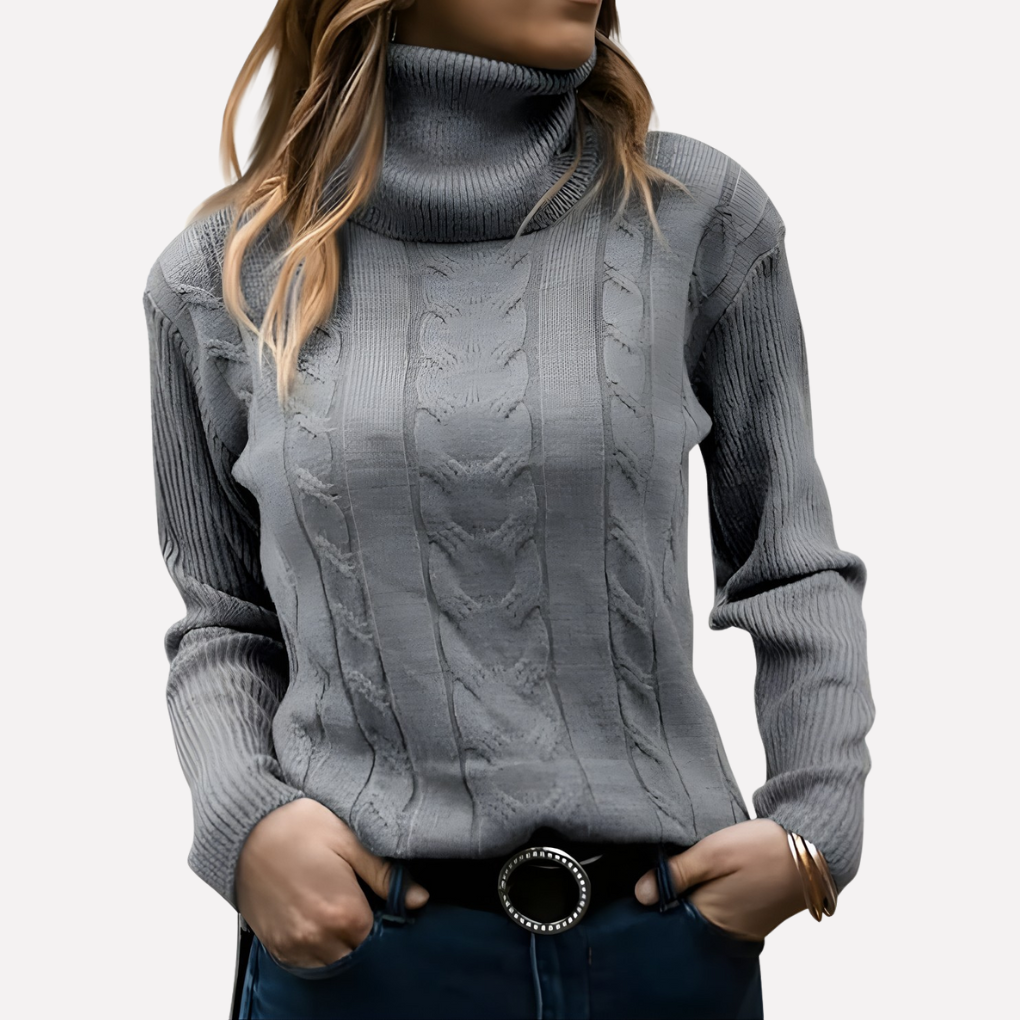 Kvinners Turtleneck Pullover – Avslappet Hverdag Stil