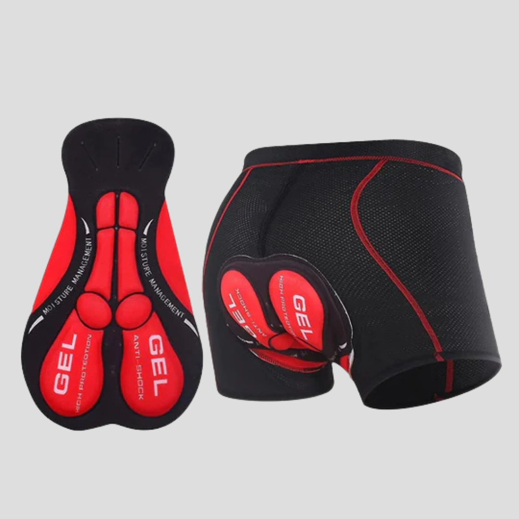 Unisex gel-polstret sykkelundershorts