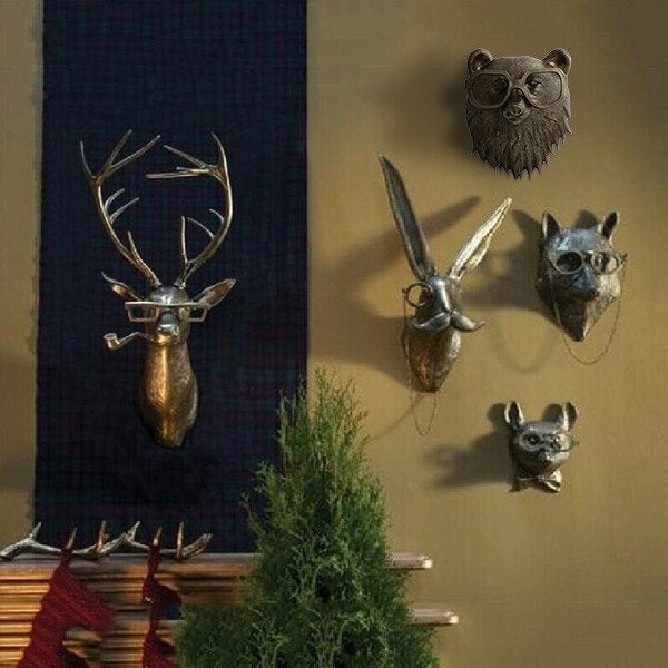 Lekne dyrehoder som veggdekor - WallCritters