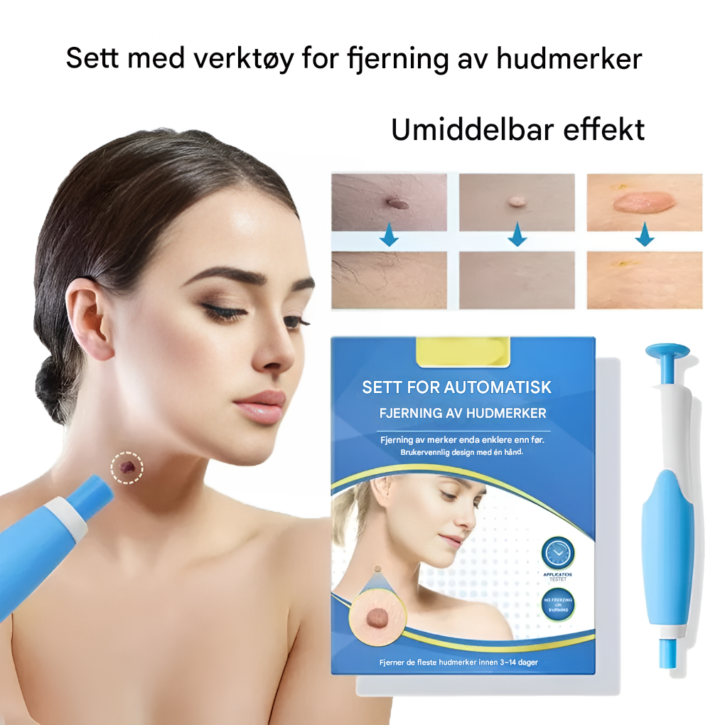 Fjerningssett for hudfliker