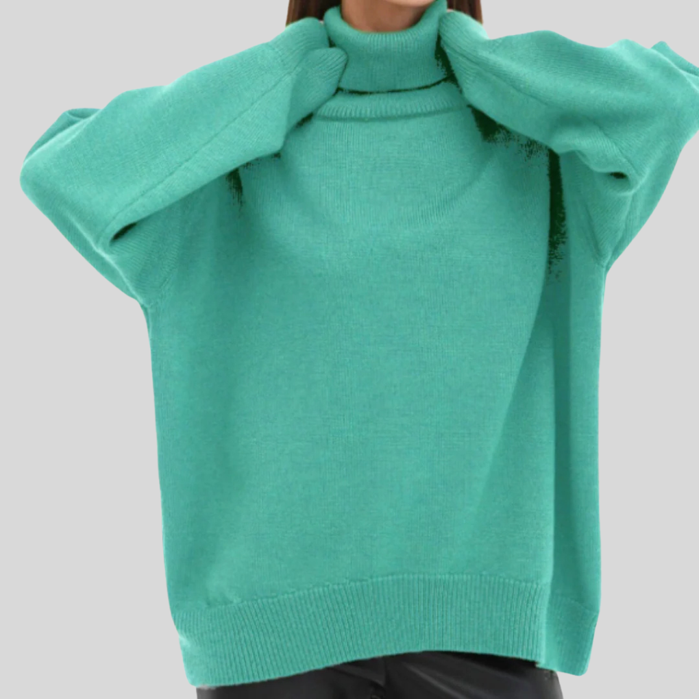 Modern high-neck sweater for women – Upgraded layer for cold weather