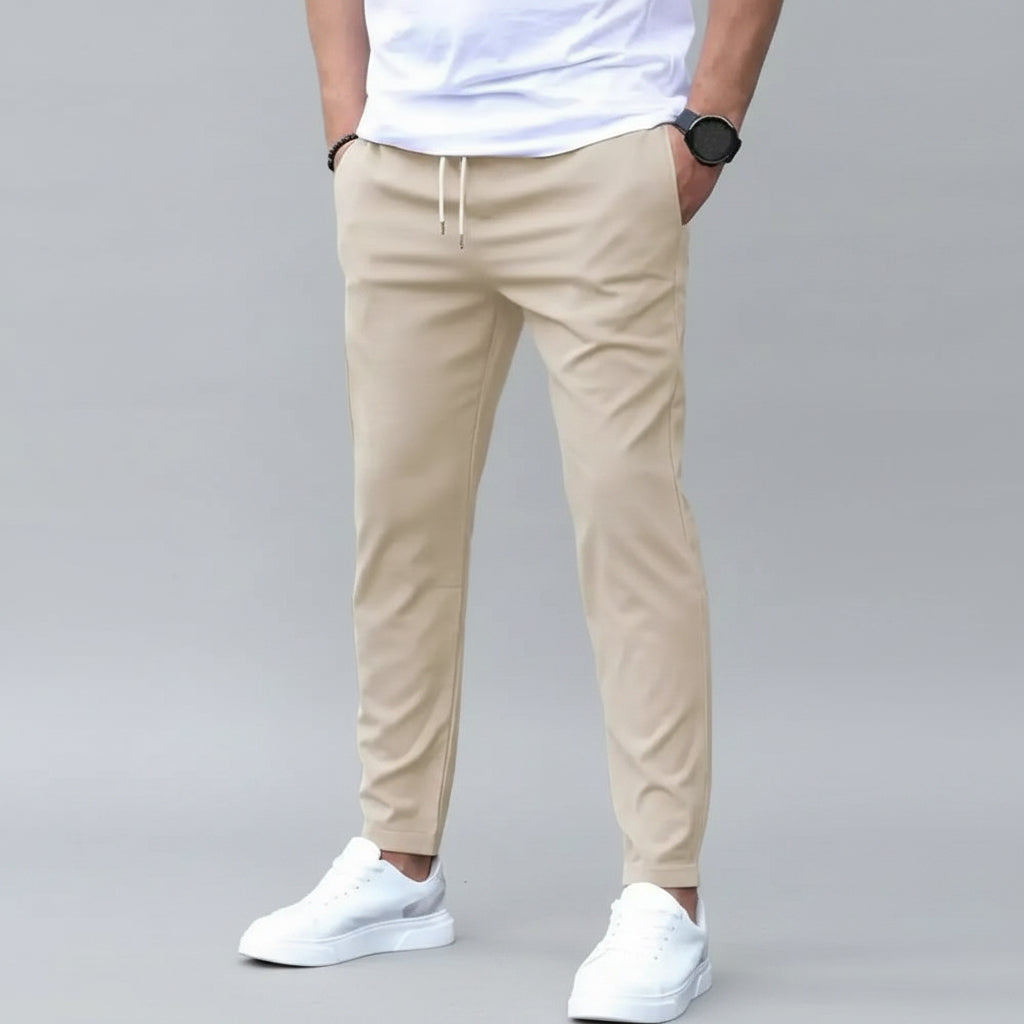 Herre Sporty Joggers med Lommer & Elastisk Liv