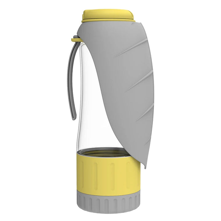 Tragbare Wasser- und Futterflasche für Hunde mit 2-in-1-Design