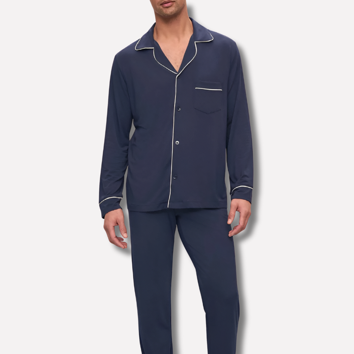 Comfortable Cotton Men's PajamasKomfortabel bomullspyjamas for menn