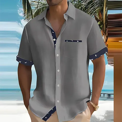 Breathable Short-Sleeve Summer Shirt for Men