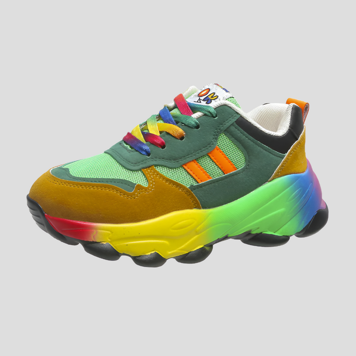 Kvinners Fargerike Ortopediske Sneakers