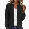 Kvinne Zip-Up Hettegenser med Drawstring Hette