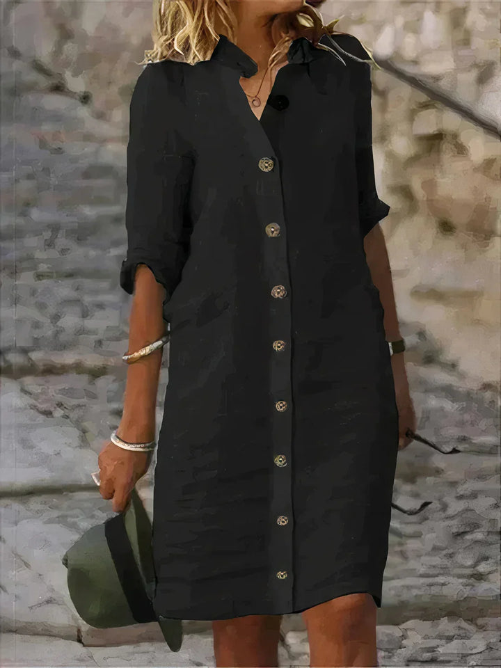 Casual summer dress in linen