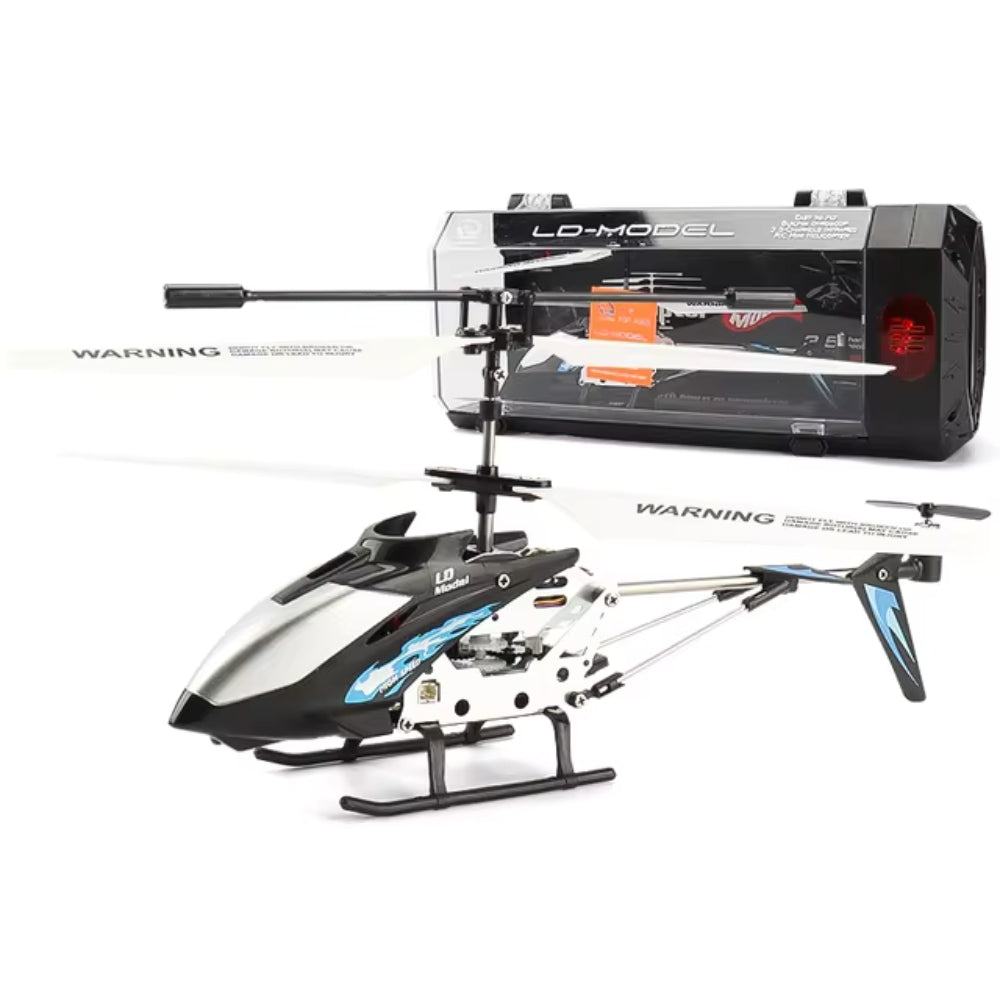 Mini RC-helikopter med gyroskop og metallramme