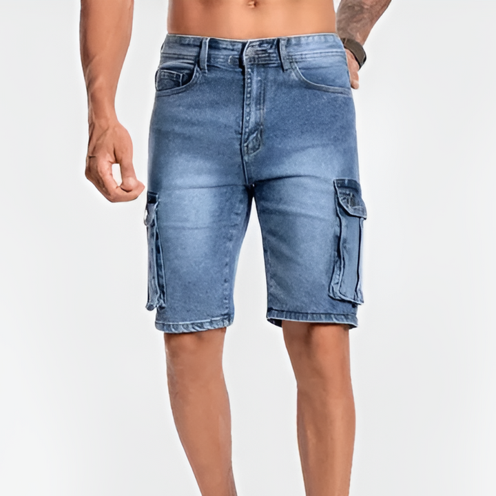 Herren Denim Cargoshorts
