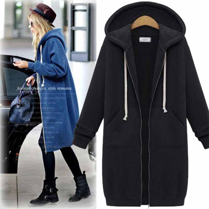 Casual lang cardigan for dame - CozyZip