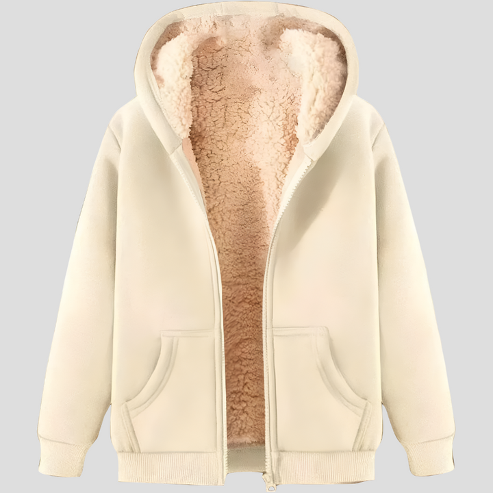 Warmth herre fleece-lined winter hooded jacket
