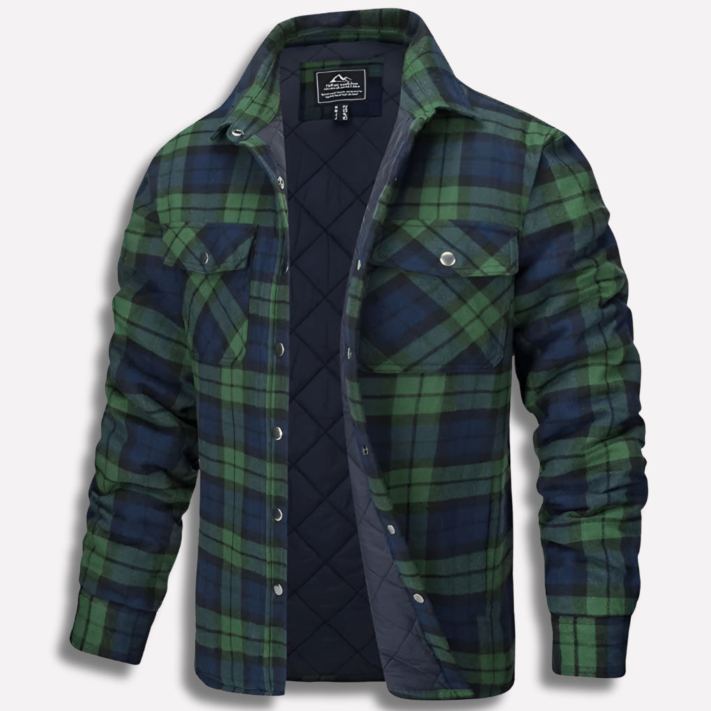 Rutete flanellskjorte i bomull – Lumberjack-stil