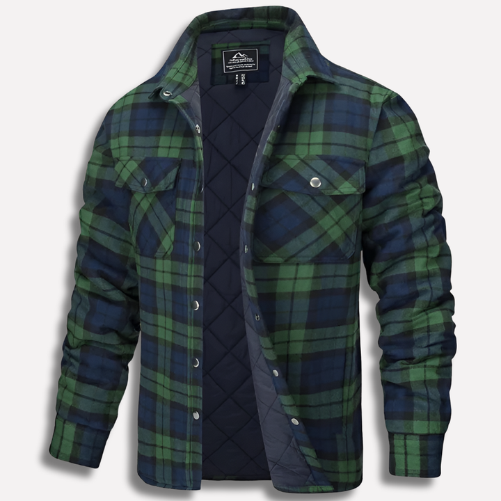 Rutete flanellskjorte i bomull – Lumberjack-stil