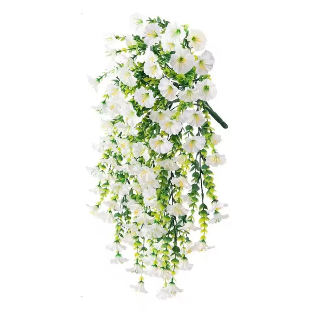 UV-bestandig kunstig hengende dekorasjon for morgenfrueblomster