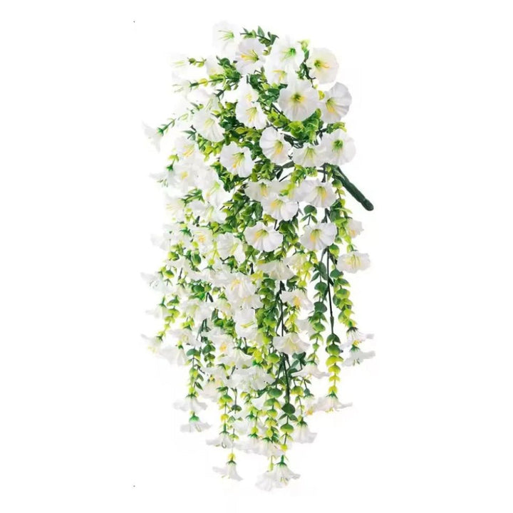 UV-bestandig kunstig hengende dekorasjon for morgenfrueblomster