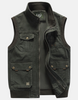 Multi-pocket utility vest for men