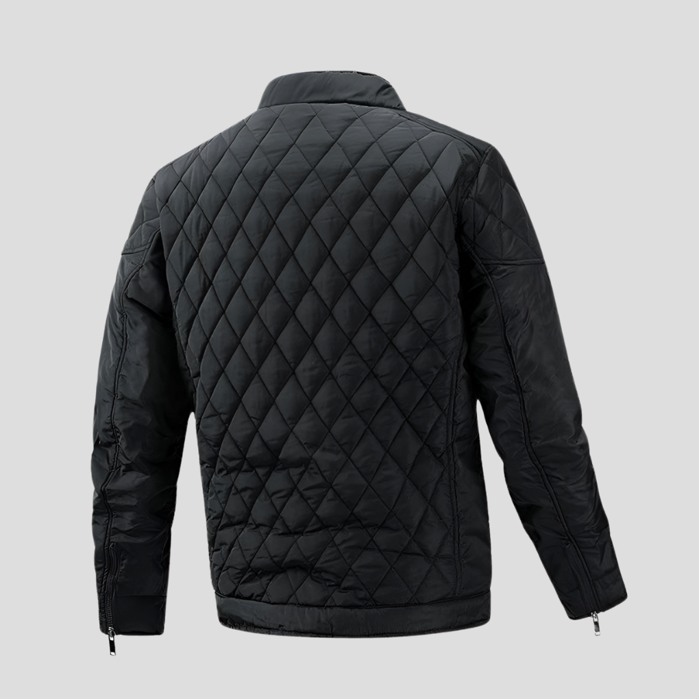 Elegant overgangsjakke med quilt for menn