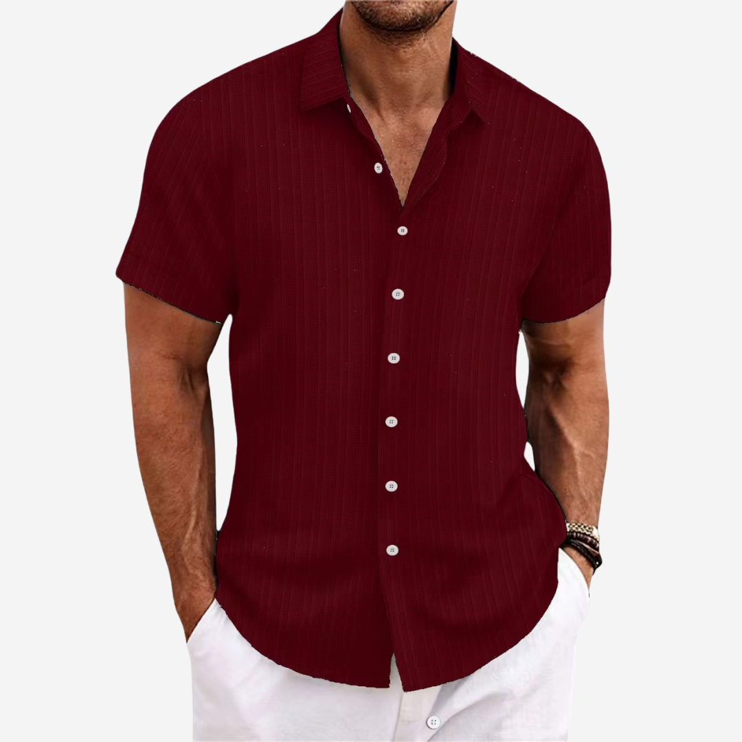 Men's shirt in linen blend