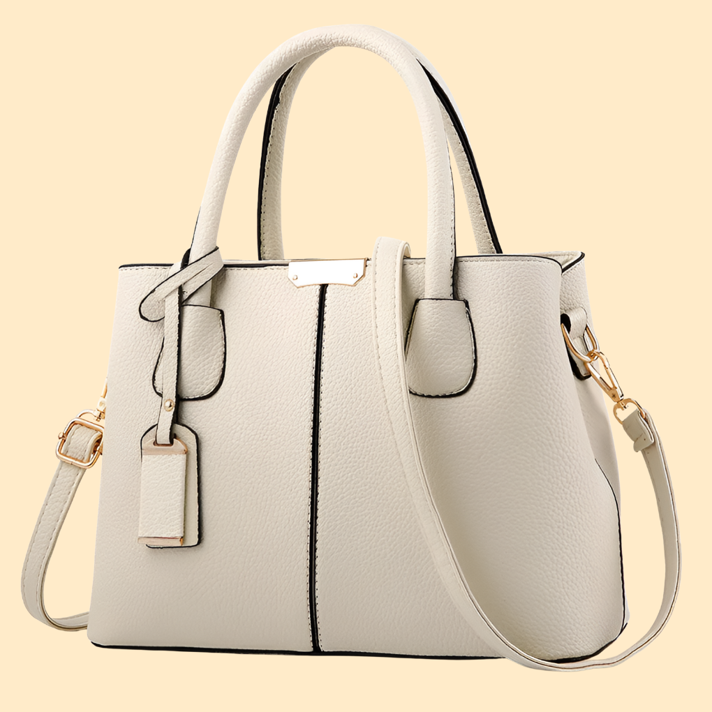 Elegant leather shoulder bag for women