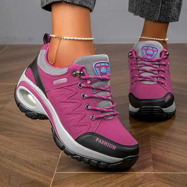 Waterproof colorful hiking shoes for women
