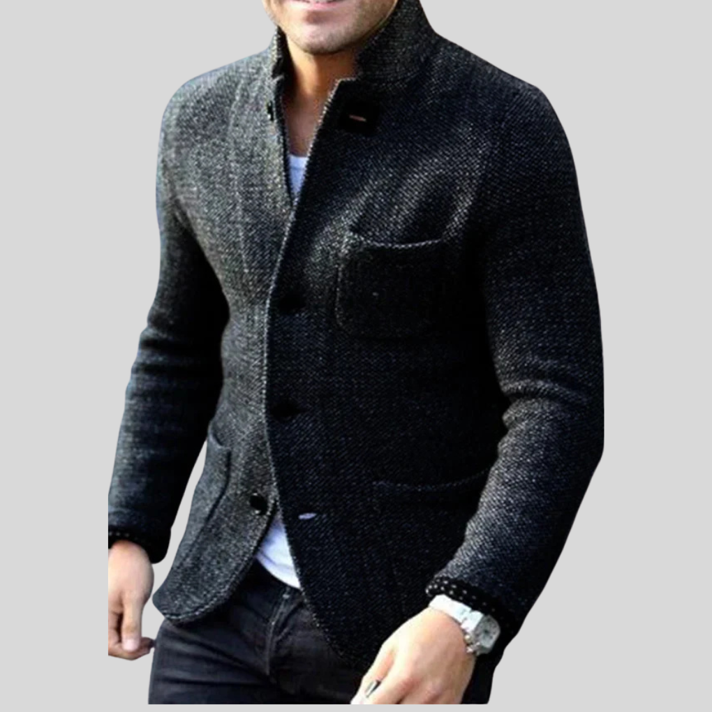 Herre blazer med knapper – Moderne stil med varme for kaldt vær