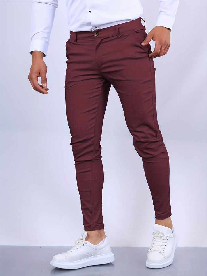 Stretchy skinnybukser for menn med moderne passform