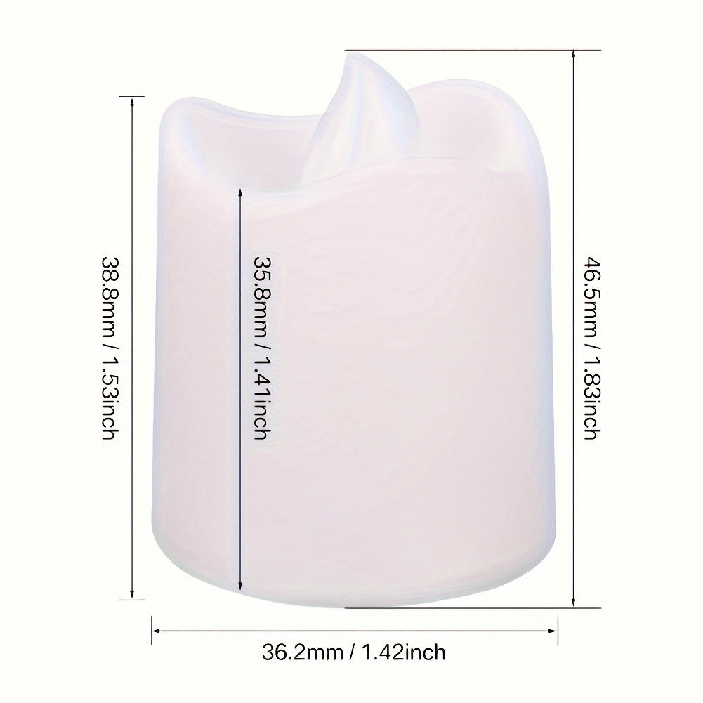 Batteridrevne LED-lys uten Flamme – 24–96 stykker
