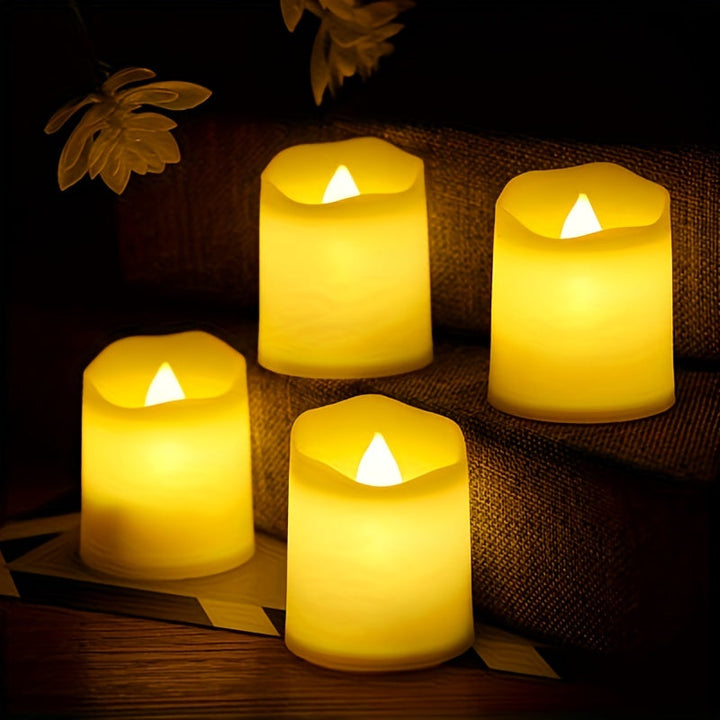 Batteridrevne LED-lys uten Flamme – 24–96 stykker