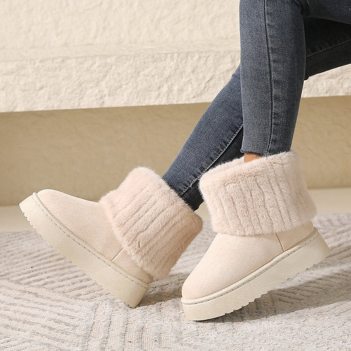 Slippers with Plush Lining and Stable Sole