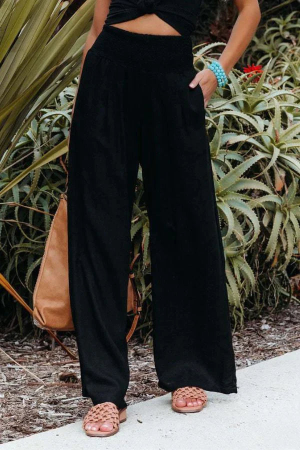 Elegant, stretchy palazzo pants for women