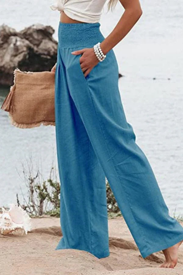 Elegant, stretchy palazzo pants for women