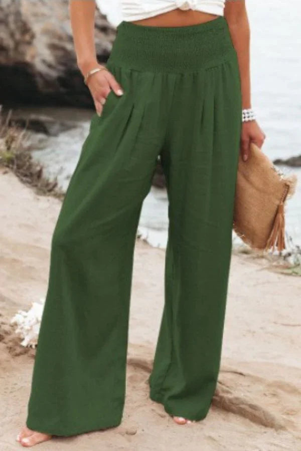 Elegant, stretchy palazzo pants for women
