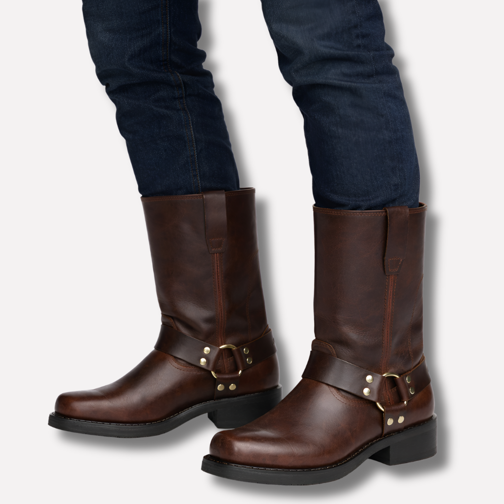 Cowboystøvler i vintagestil for menn