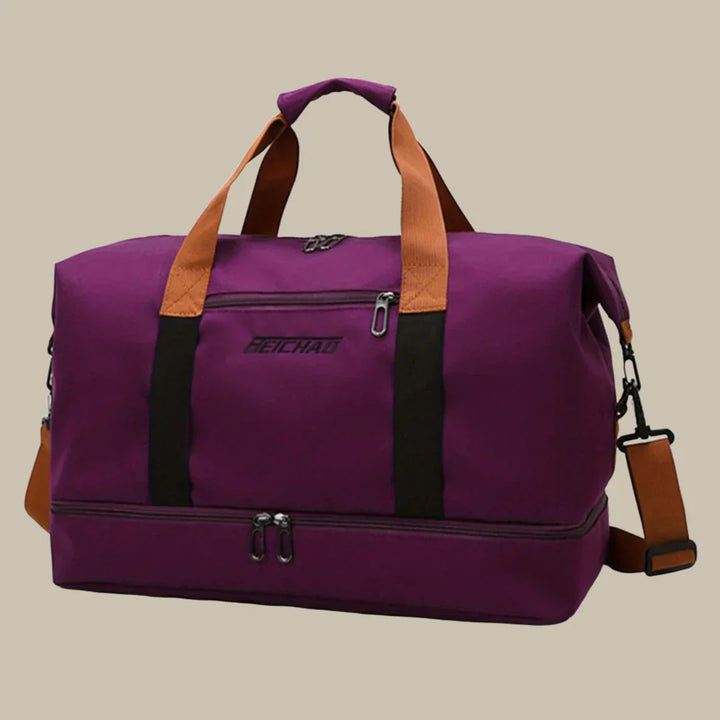 Romslig og stilfull herre reise duffelbag