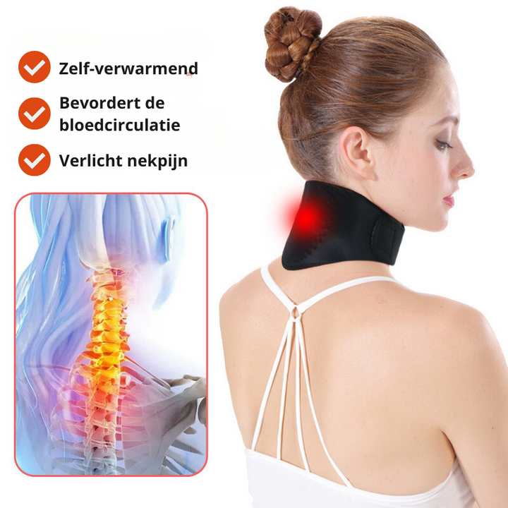 VitalTherm nakkekrage | Med turmalin og magneter | Selvvarmende og smertelindrende