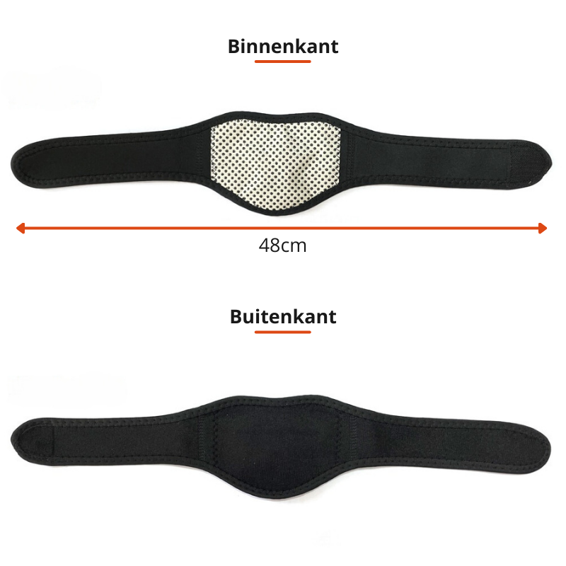 VitalTherm nakkekrage | Med turmalin og magneter | Selvvarmende og smertelindrende