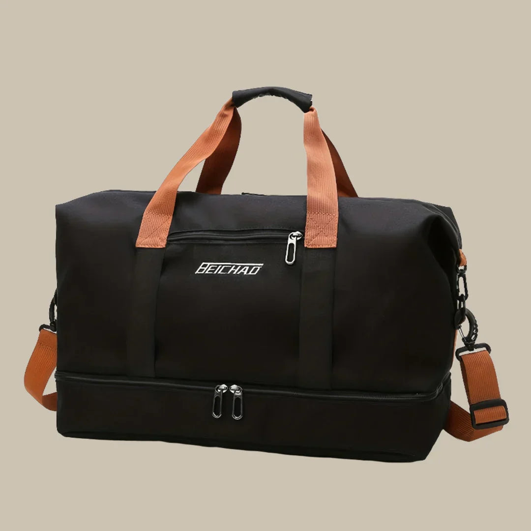 Romslig og stilfull herre reise duffelbag