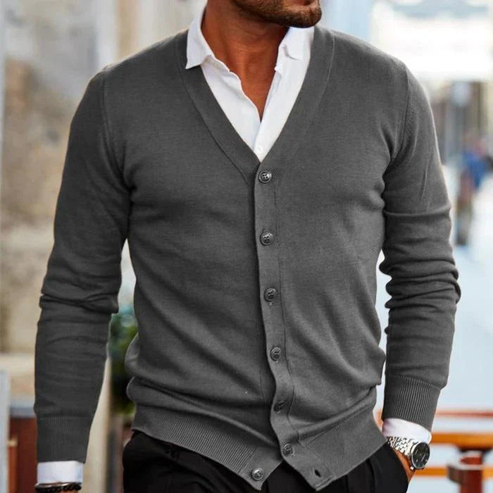 Knitted cardigan for men