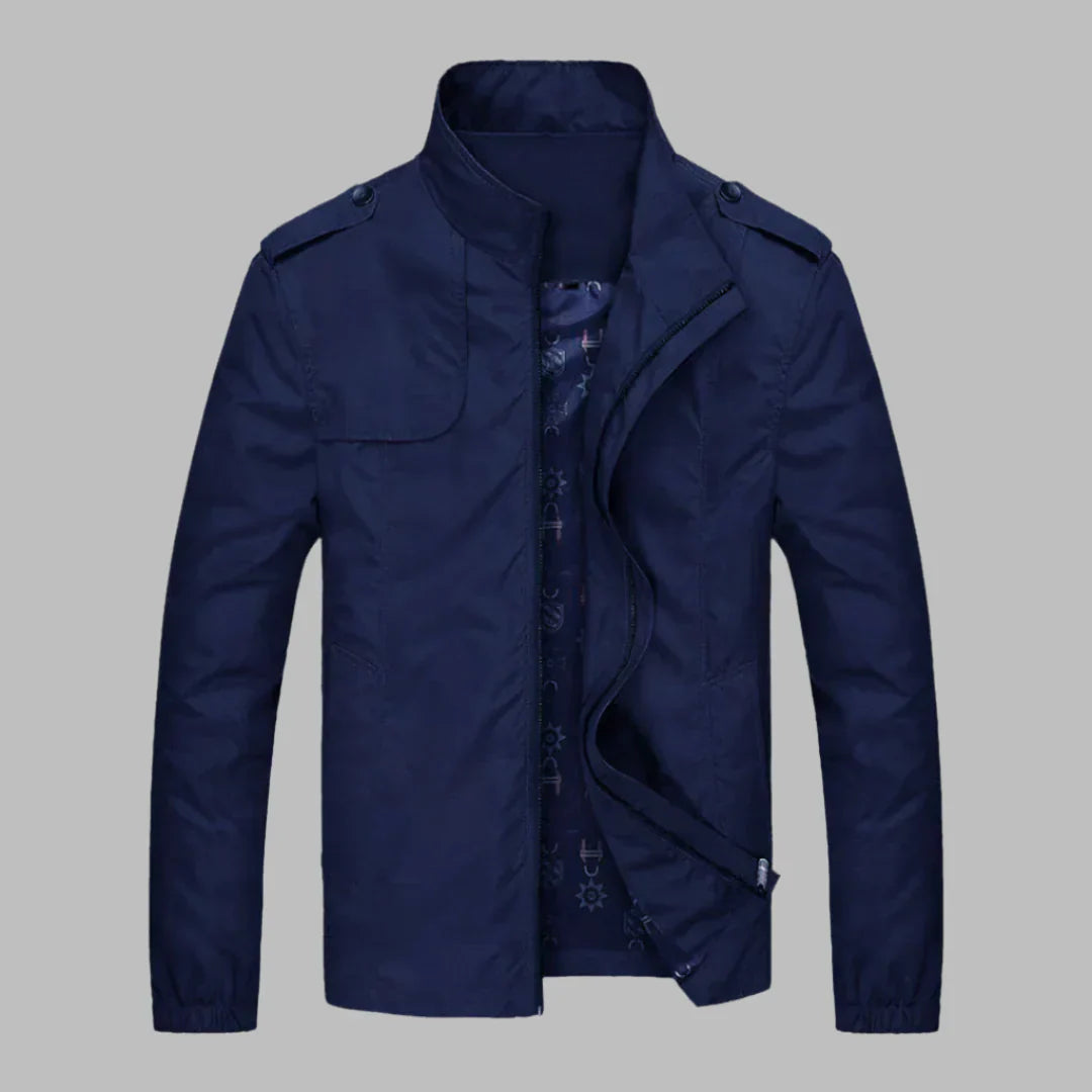 Menns Zip-Up Hverdag Jakke