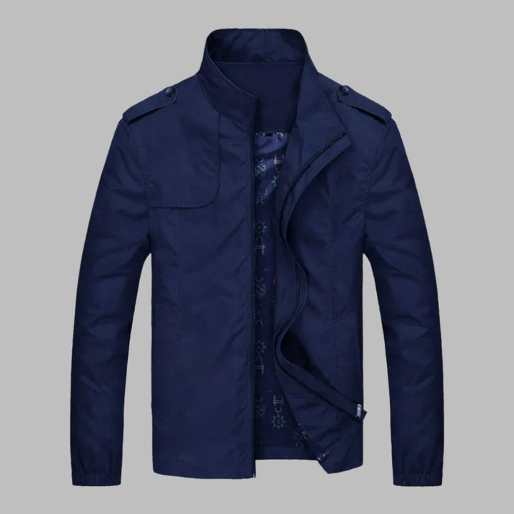 Menns Zip-Up Hverdag Jakke