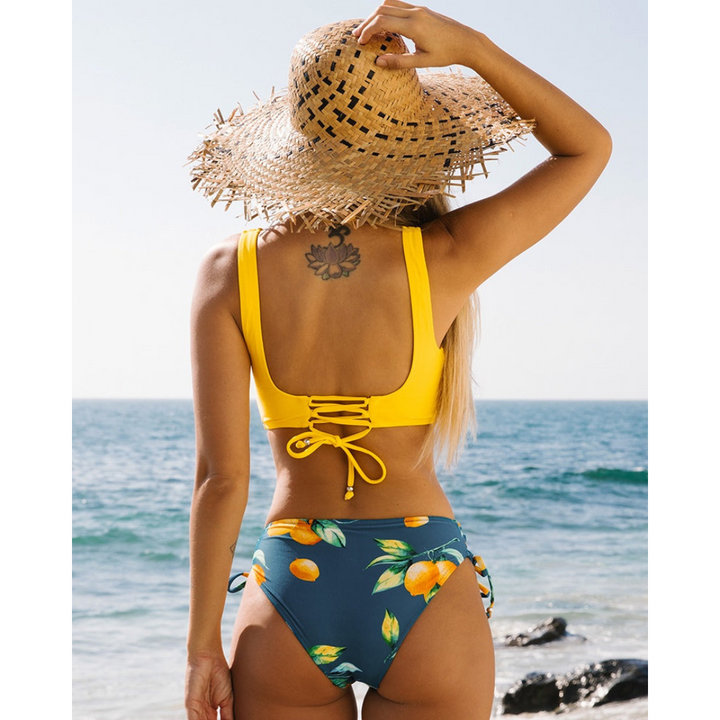 Kvinners 2-Dels Strand Bikini – Livlig Sommerstil