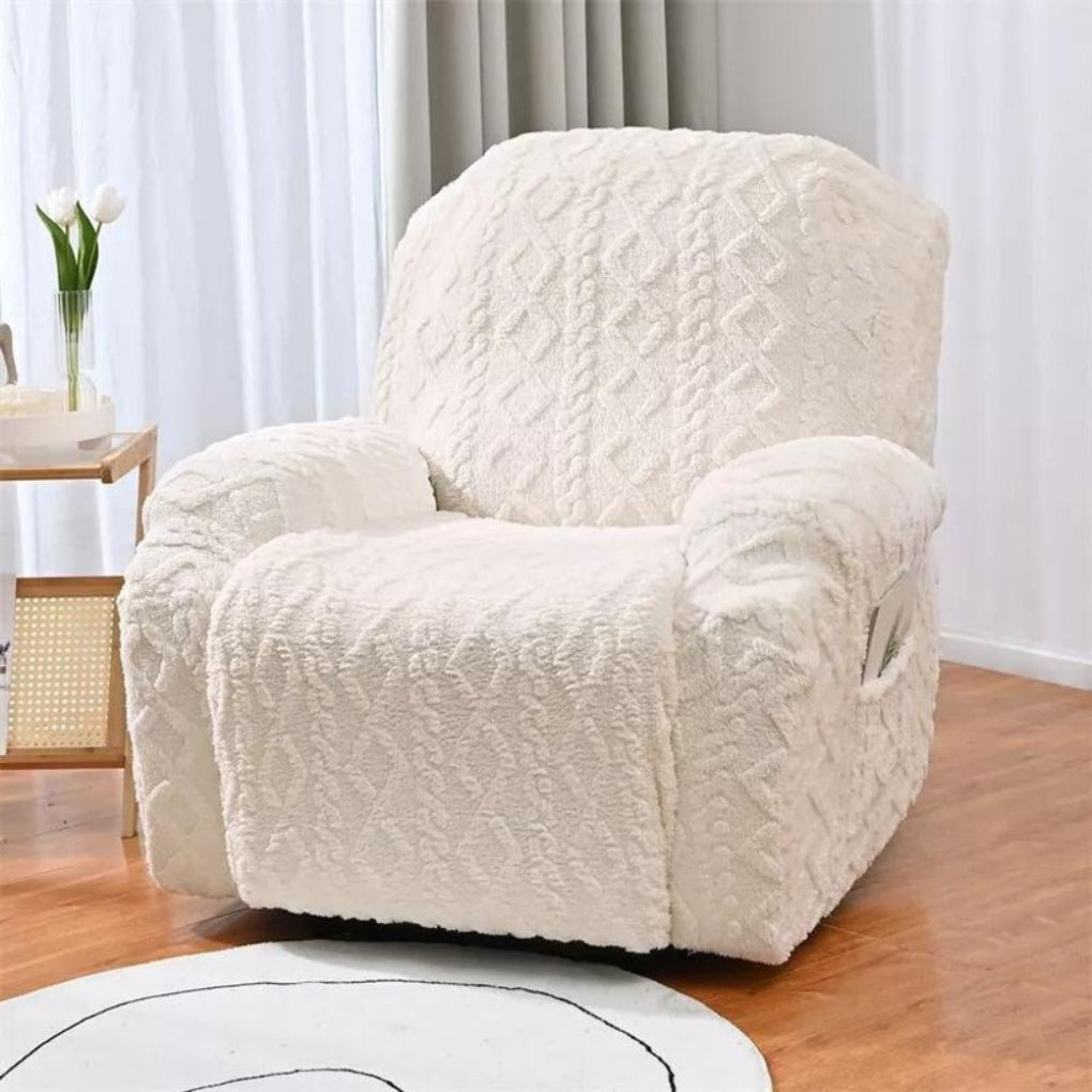 Weiche, rutschfeste Winterabdeckung aus Plüsch für Relaxsofa