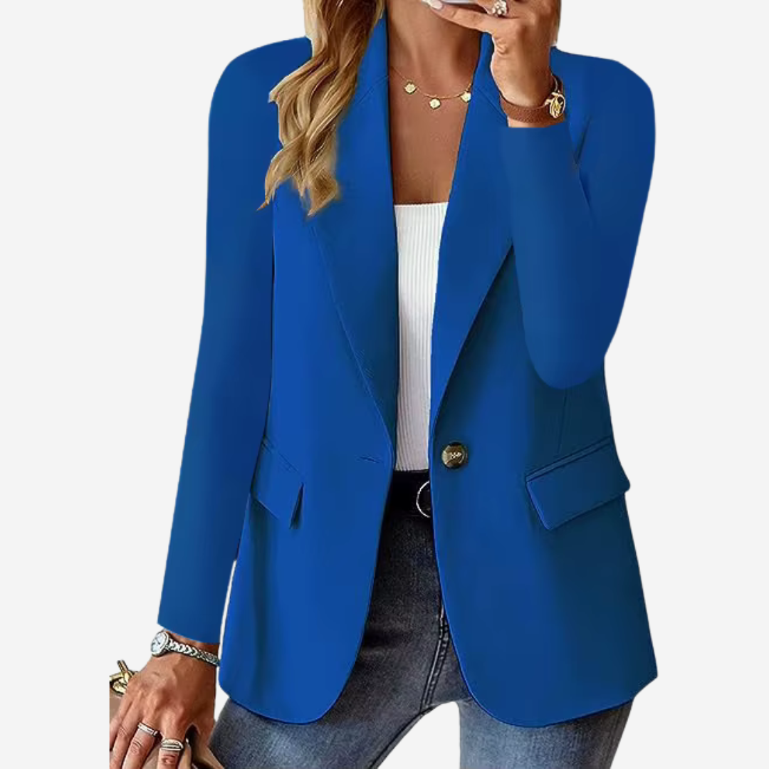 Fitted summer blazer with stretch