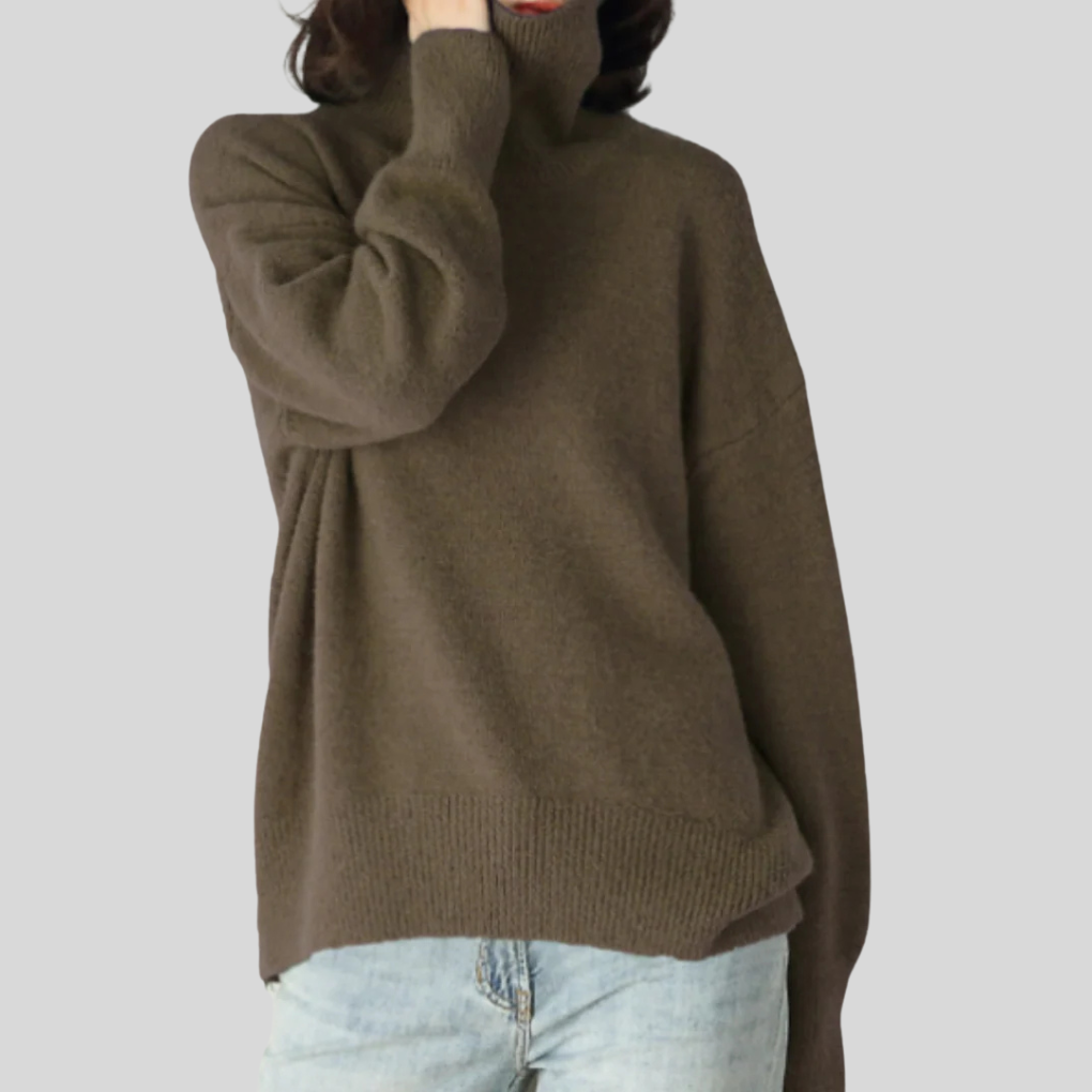 Modern high-neck sweater for women – Upgraded layer for cold weather