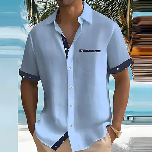 Breathable Short-Sleeve Summer Shirt for Men