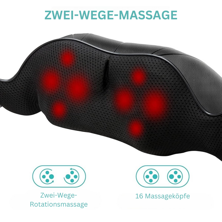 Shiatsu-massasjepute med Infrarødt - AuraComfort