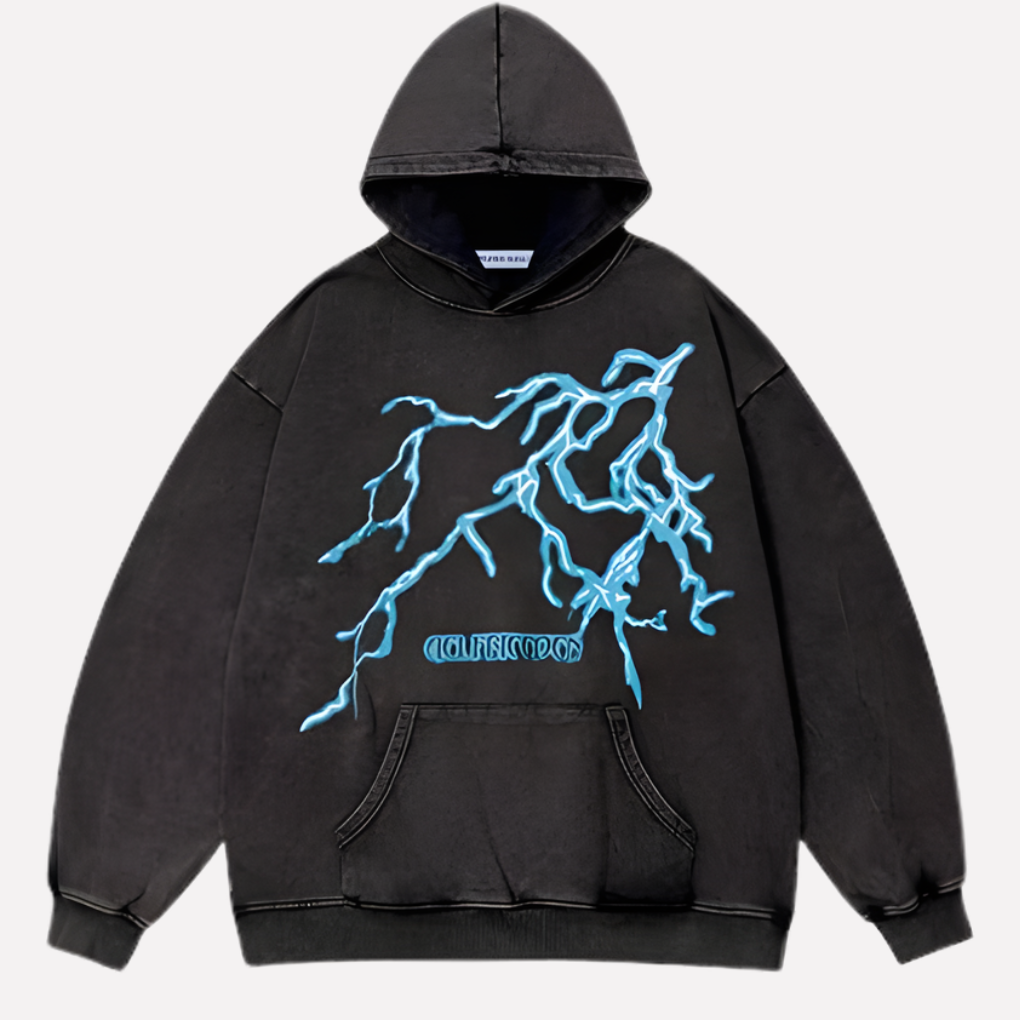 Unisex Oversized Grafisk Hettegenser 3D Trykk