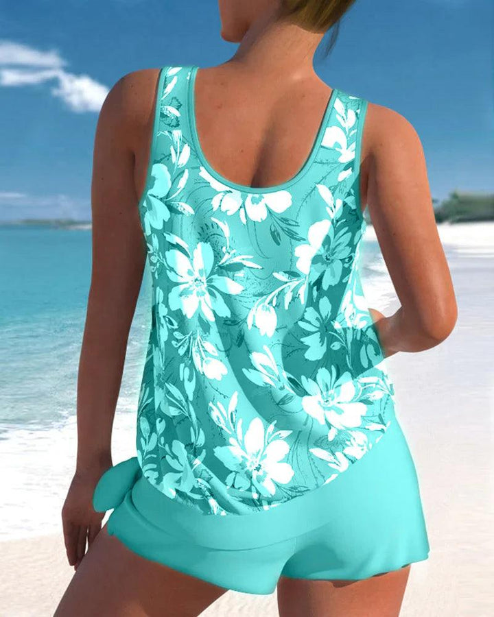 Tankini swimsuit set for women in two pieces