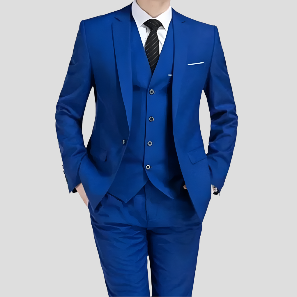 Svart tredelt herredress